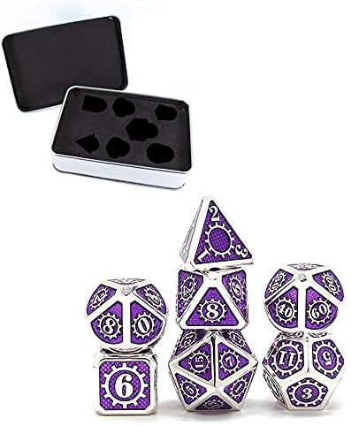 zx 7 PCS.スチームパンクスタイルの金属ダイスメタリック Dゲーム D＆D